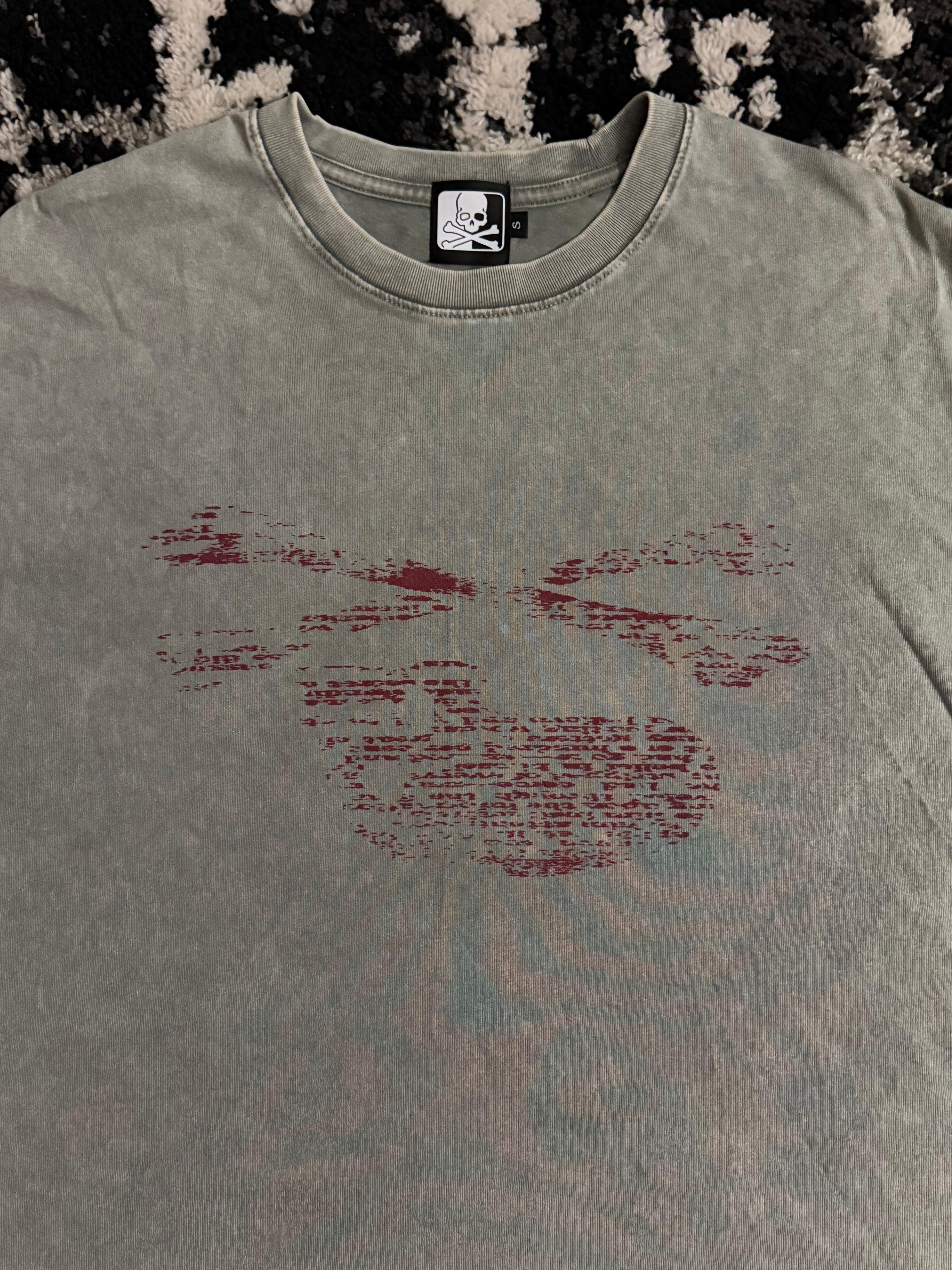 “SKULL” TEE (WASHED GREY)