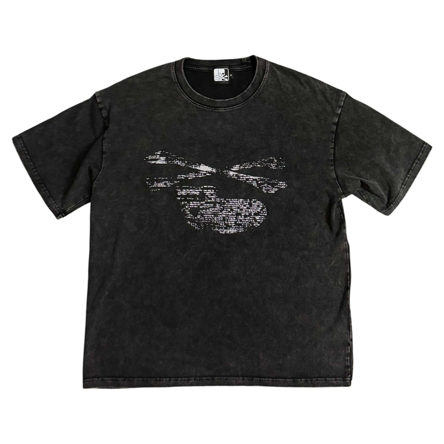 “SKULL” TEE (WASHED BLACK)